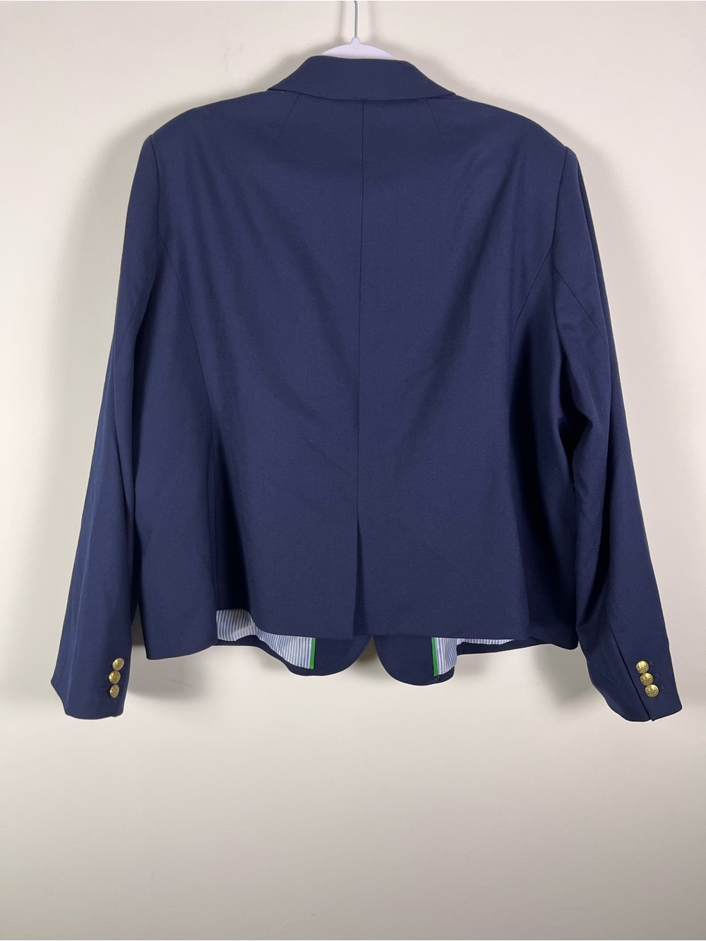 J Crew Womens Old Money Preppy Classic Two-Button Blazer Size 24 Ivy League Wool - Picture 7 of 14
